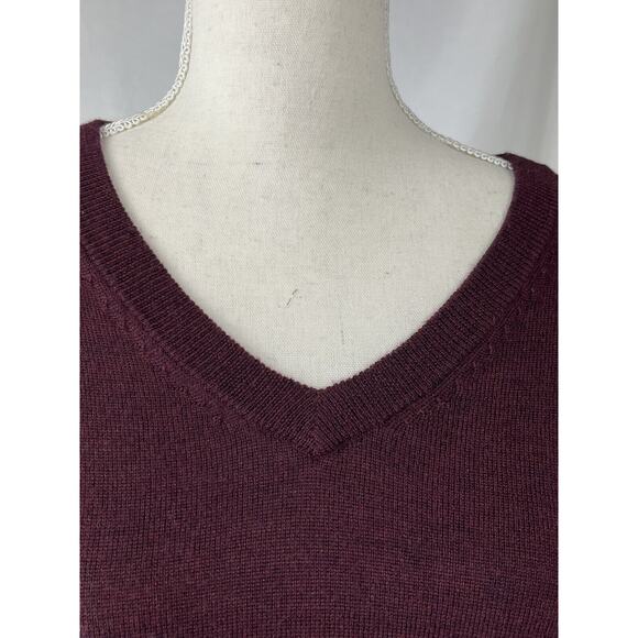 Men's Hart Schaffner Marx Extra Fine Merino Wool V-Neck Sweater Size XL - Picture 3 of 11